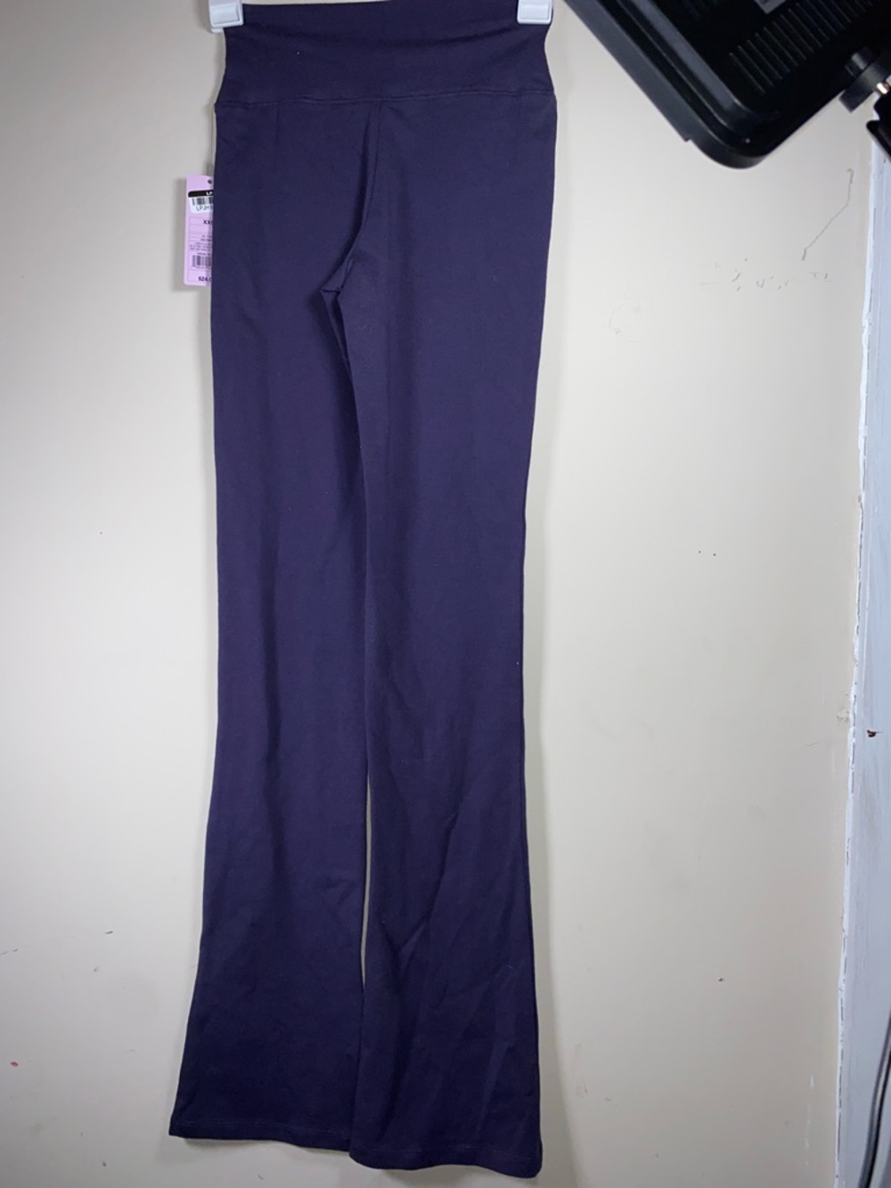 Wild Fable Flare Leggings Women Navy Blue High Waisted Split Hem Yoga Pants
